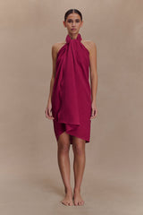 Evie Cotton Sarong - Wine