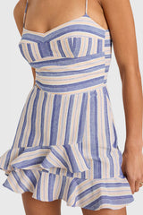 Magnolia Romper in Myers Stripe