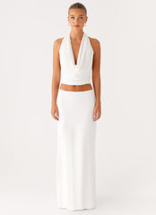 Ashi Cowl Top - White