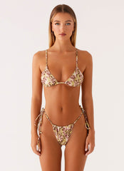 Calista Bikini Top - Swirl Leopard