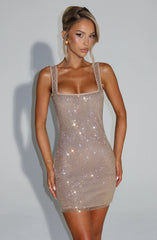 Petra Mini Dress - Gold