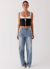 Ryder Bustier Top - Black