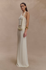 Xanthia Knit Halter Top - Ivory
