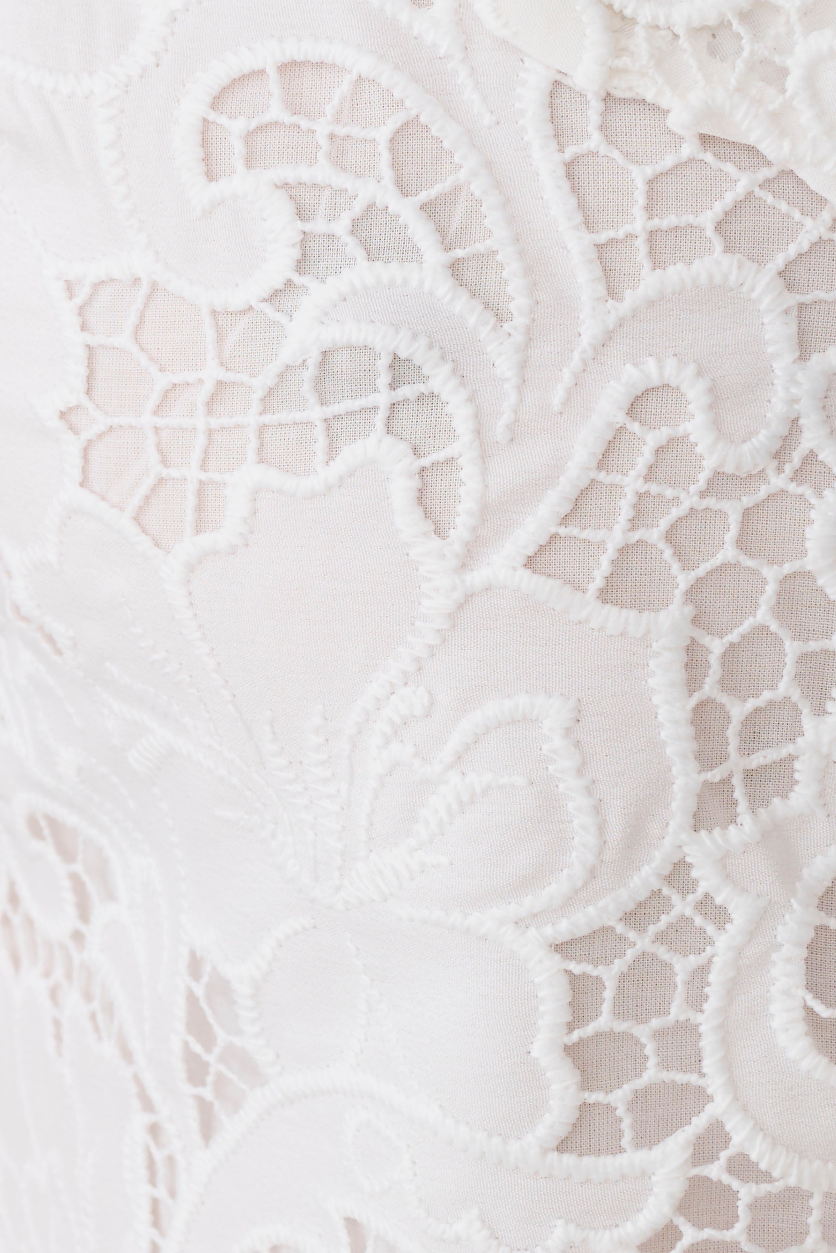 Tessa Broderie Mini Skirt - White