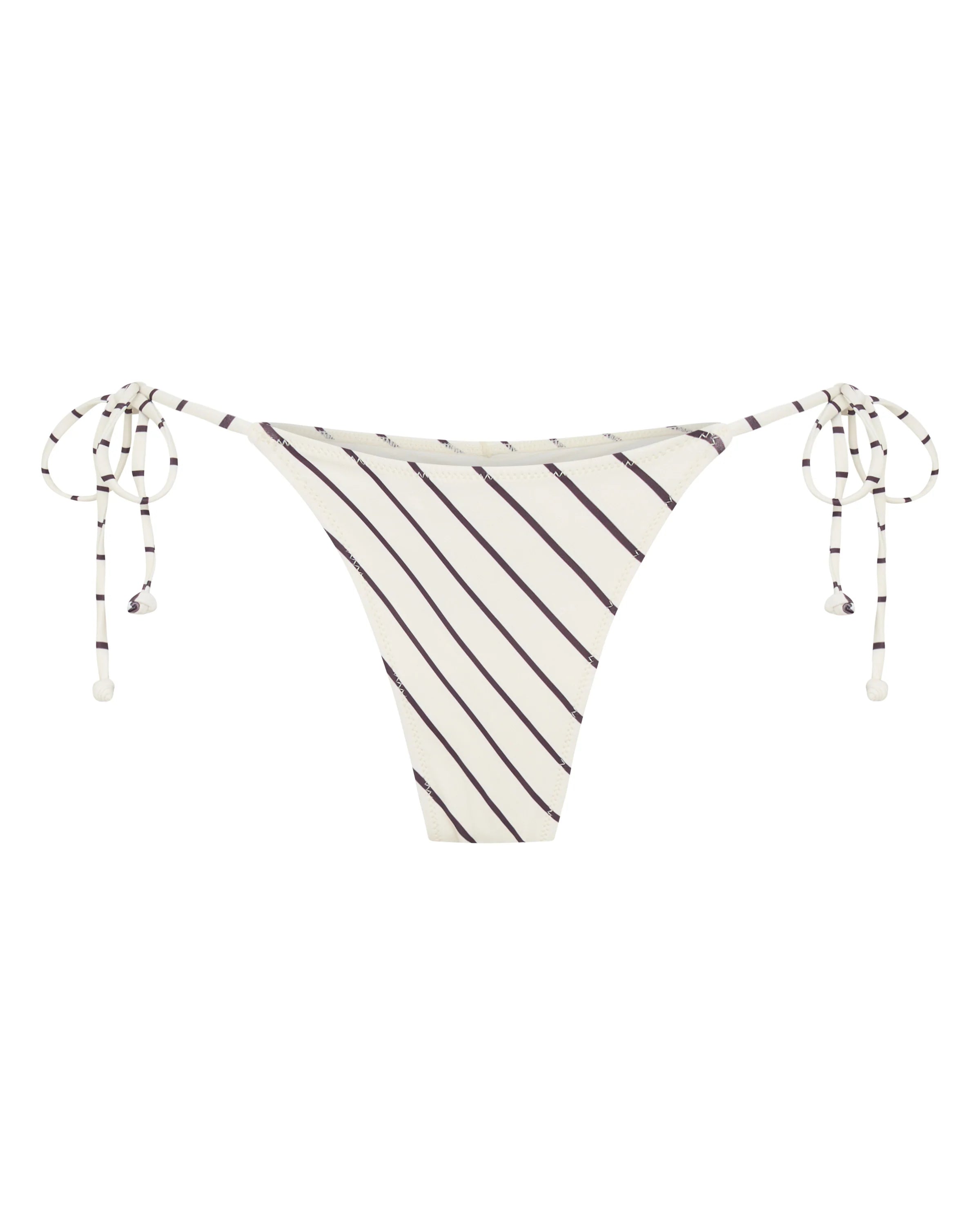 Cabo Bottoms Cream/Choc Stripe