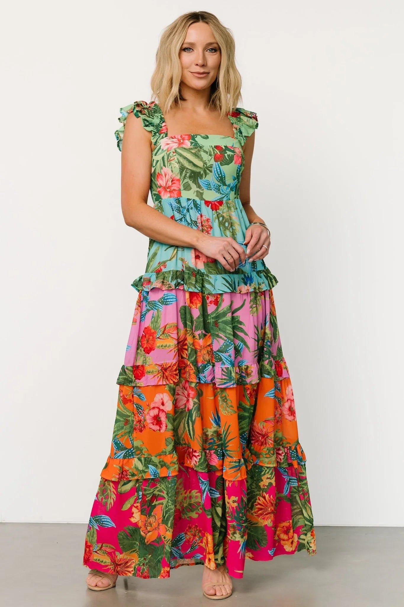 Sundara Tiered Maxi Dress | Multi
