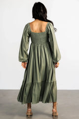 Brittany Long Sleeve Dress | Olive