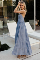 Korley Maxi Dress | Blue Stripe