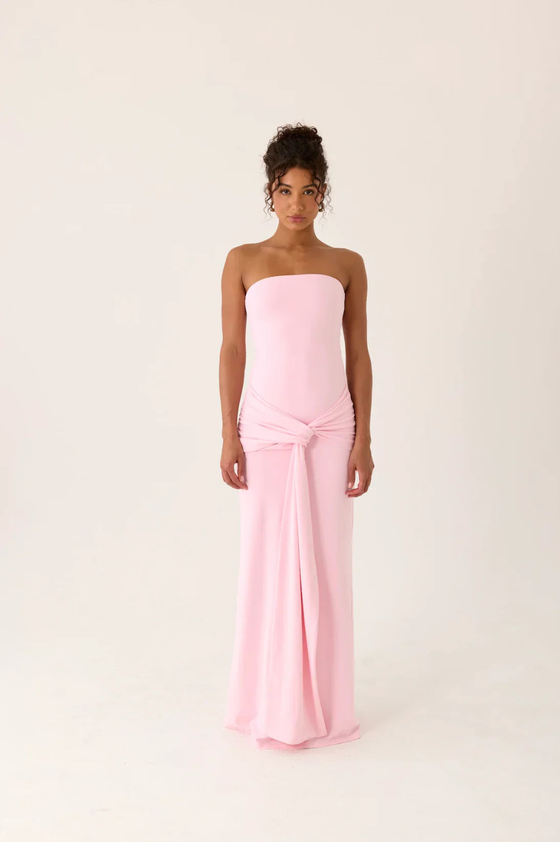 Sandrine Strapless Maxi Dress - Pink