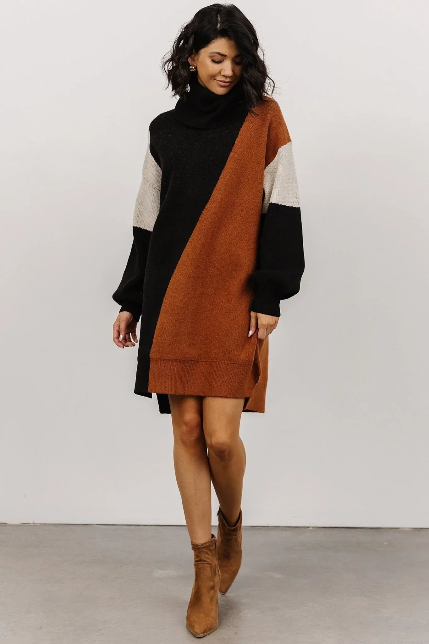 Diego Sweater Dress | Black Multi