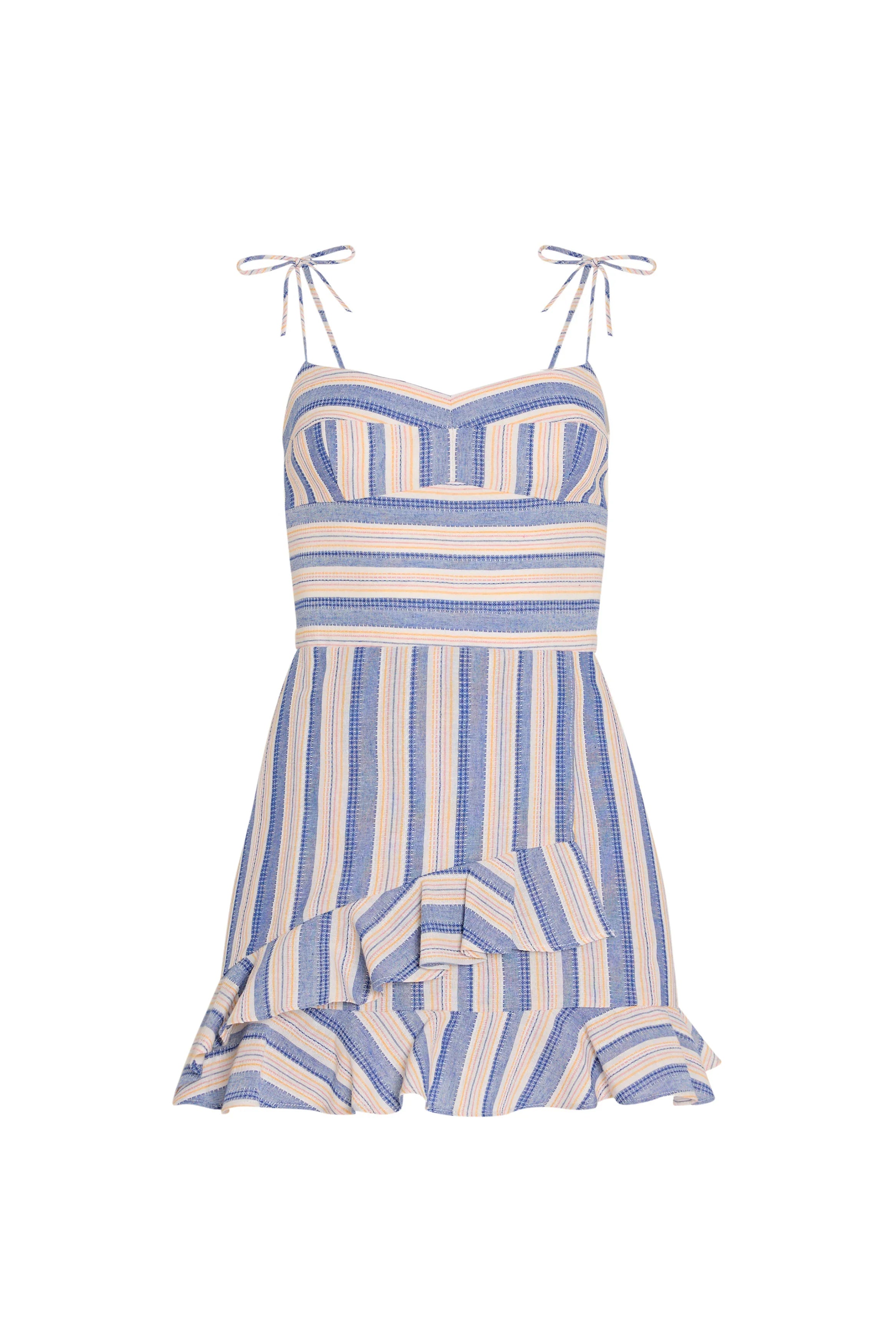 Magnolia Romper in Myers Stripe