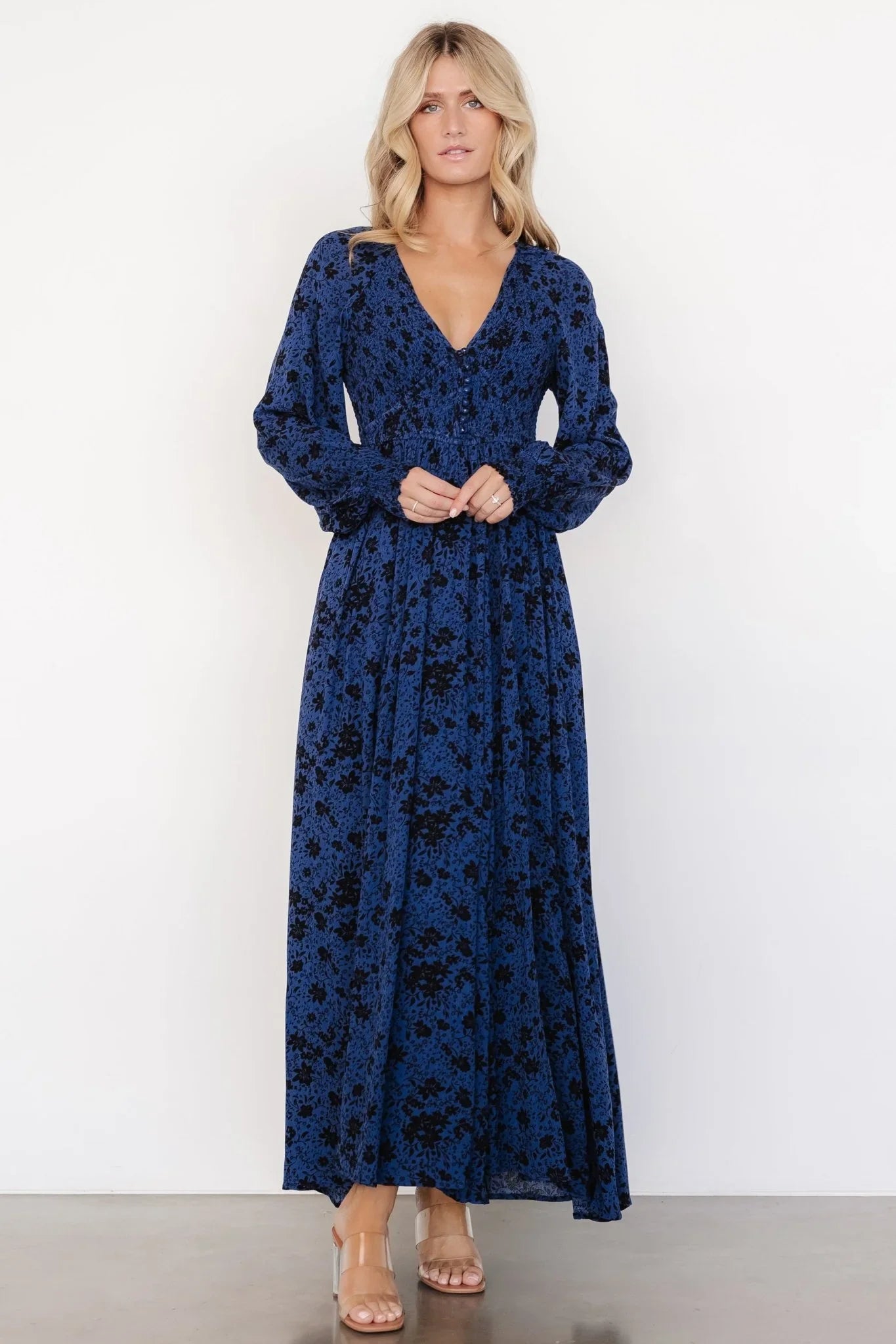 Anya Maxi Dress | Vintage Navy Floral