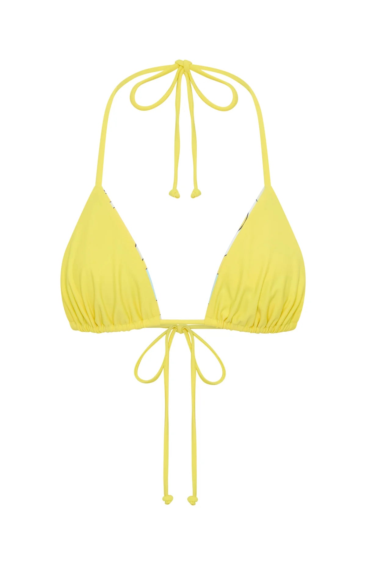 Coolum Reversible Bikini Top Lemontini Fizz