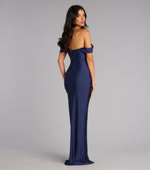 Evelyn Off-The-Shoulder Formal Dress