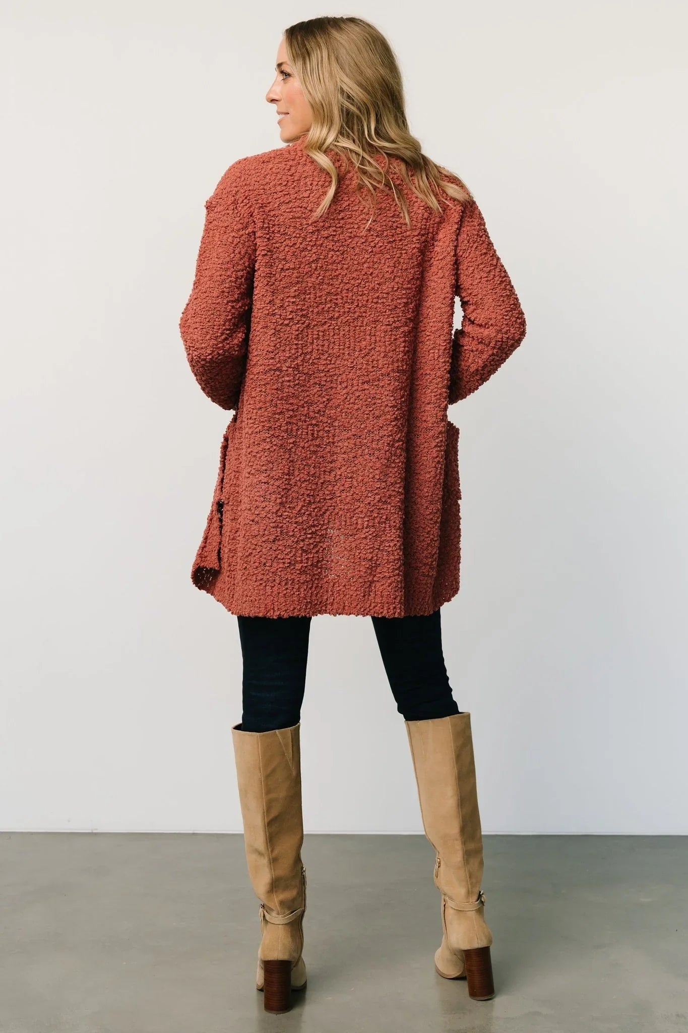 Oxford Pocket Cardigan | Rust