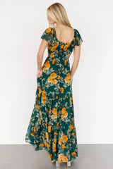 Genevive Maxi Dress | Deep Topaz Floral