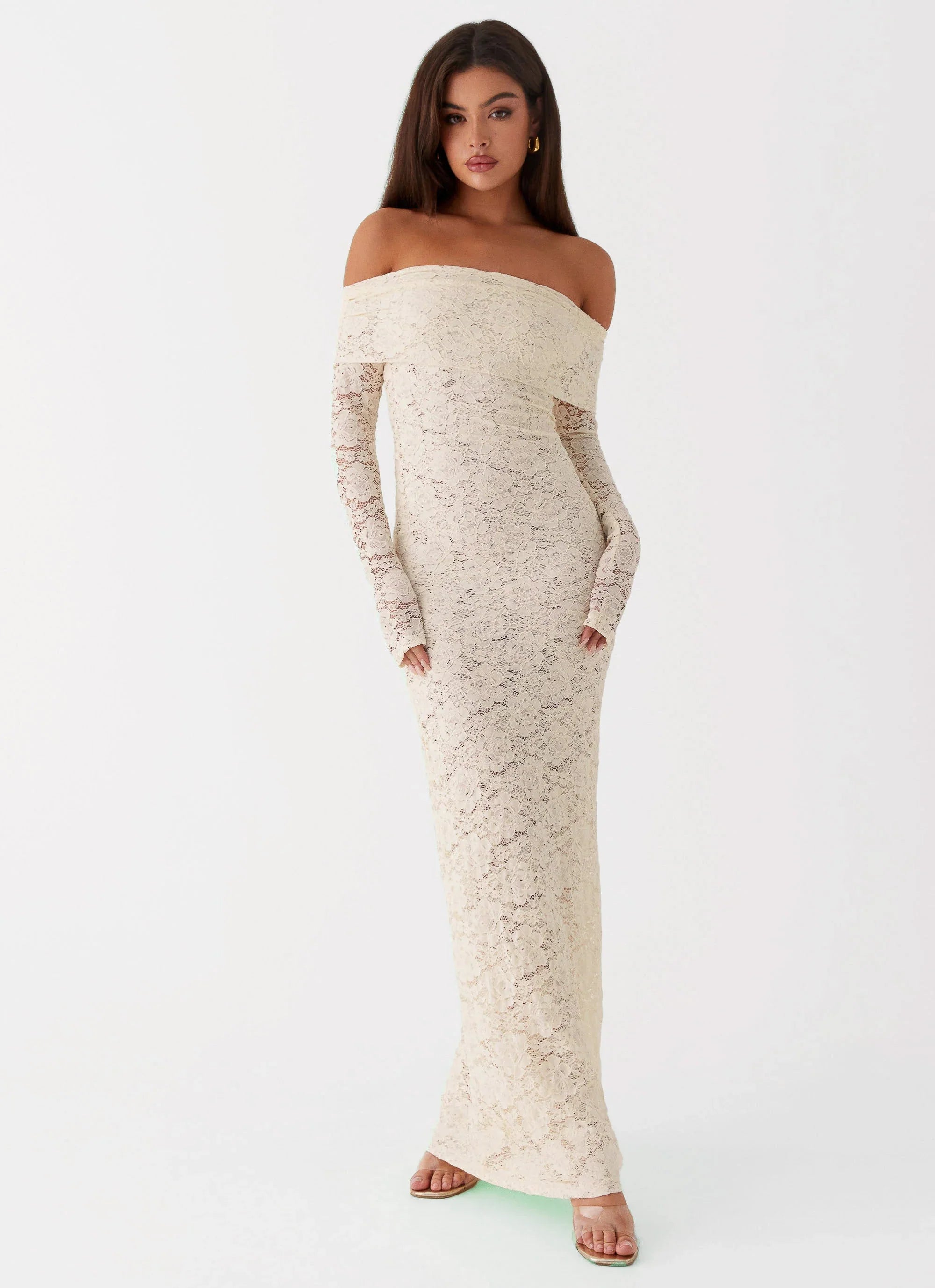 Yours Always Lace Maxi Dress - Ivory