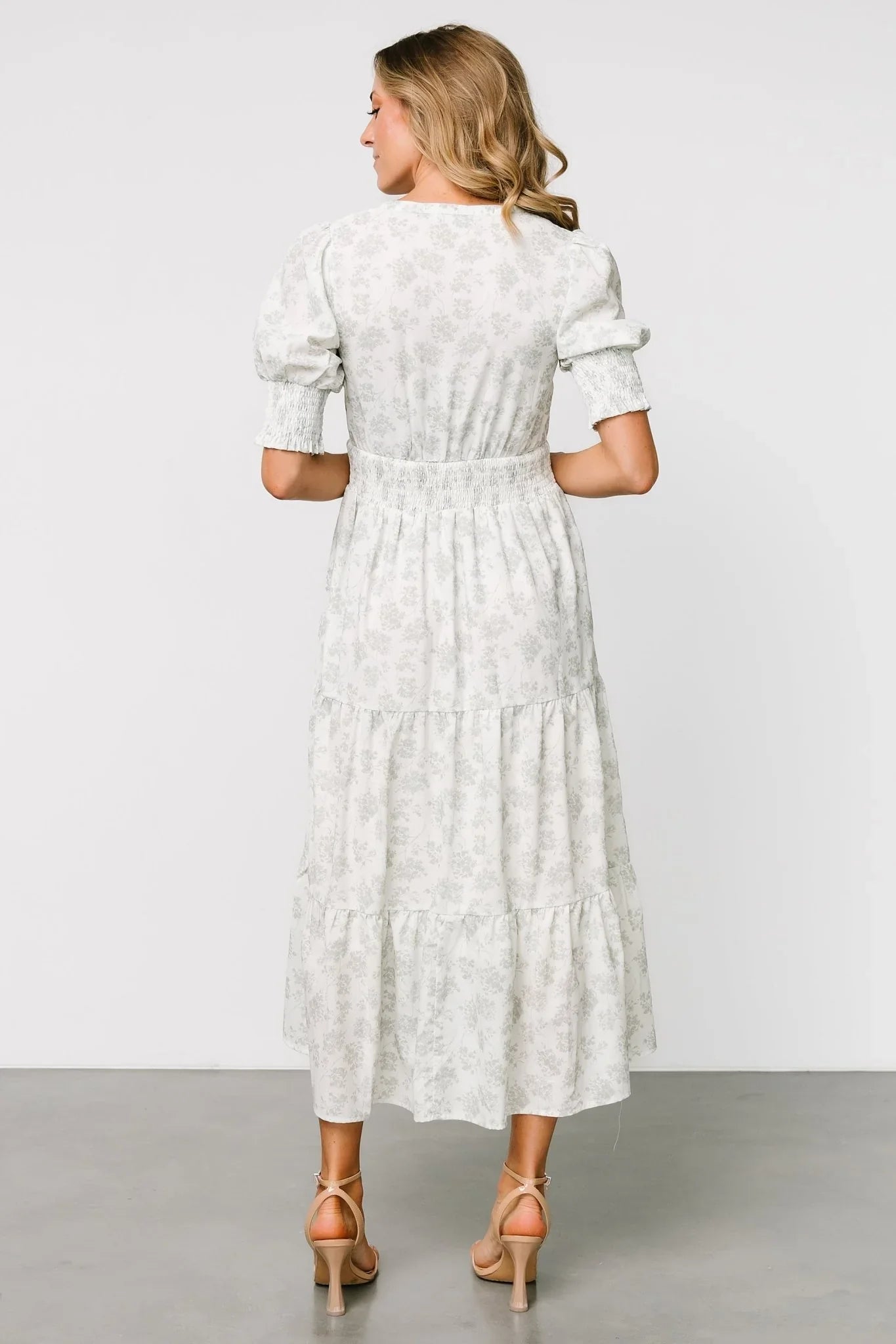 Miriam Midi Dress | Light Sage Floral