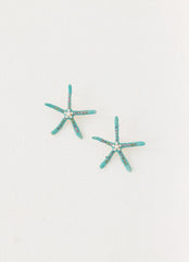 Ocean Glint Earrings - Blue