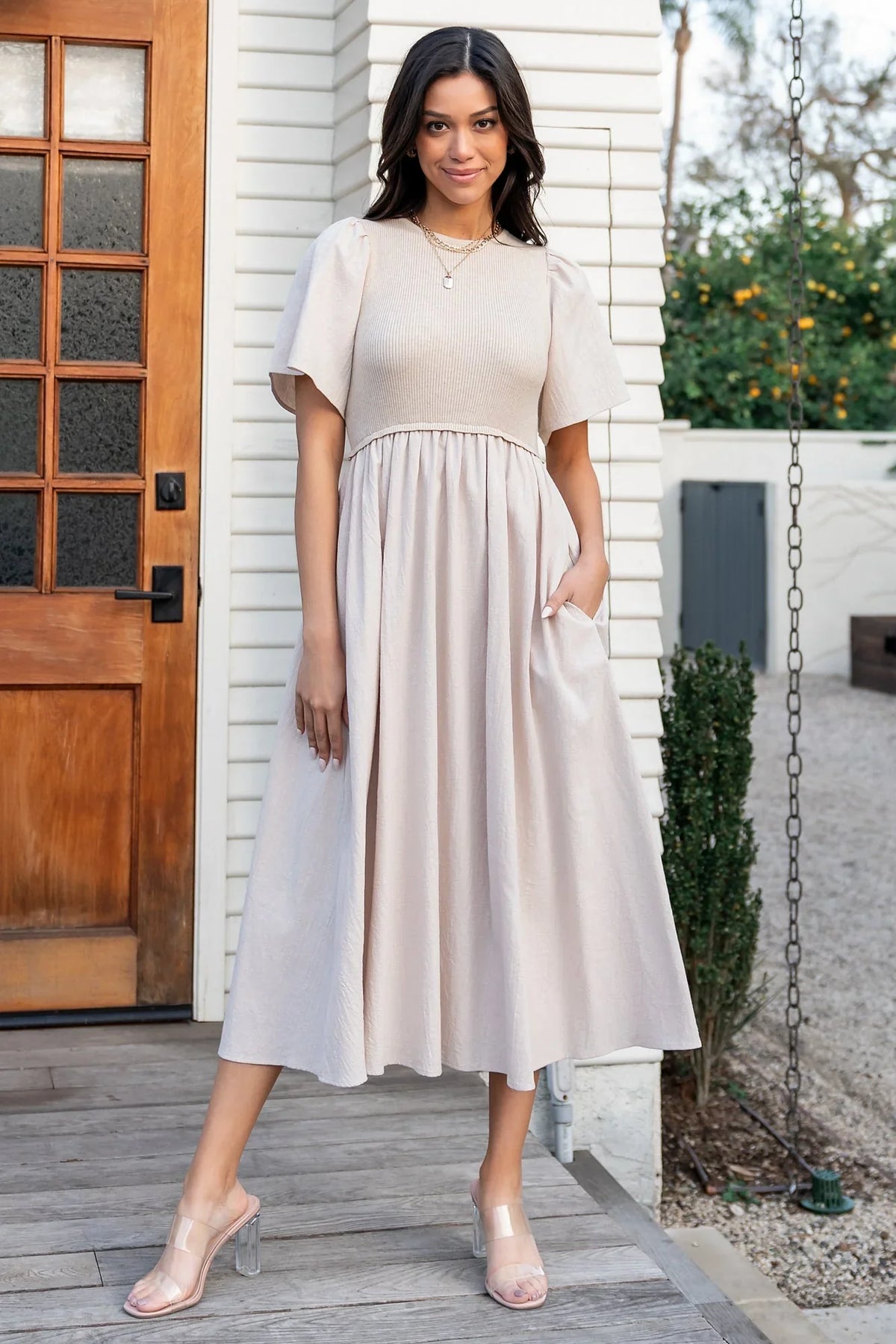 Cici Sweater Dress | Natural