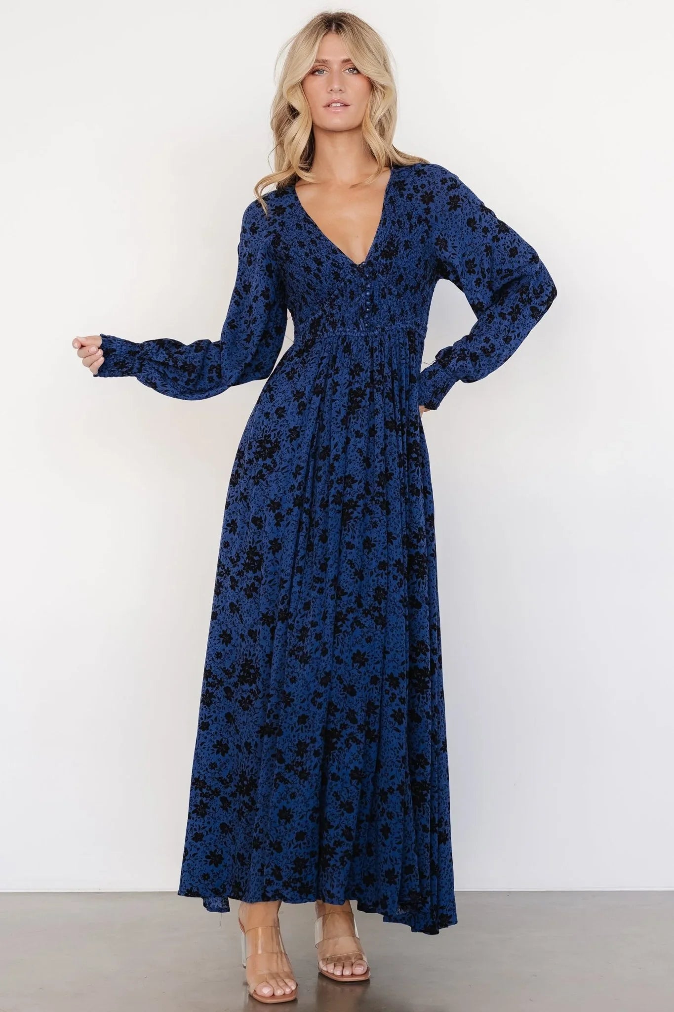 Anya Maxi Dress | Vintage Navy Floral