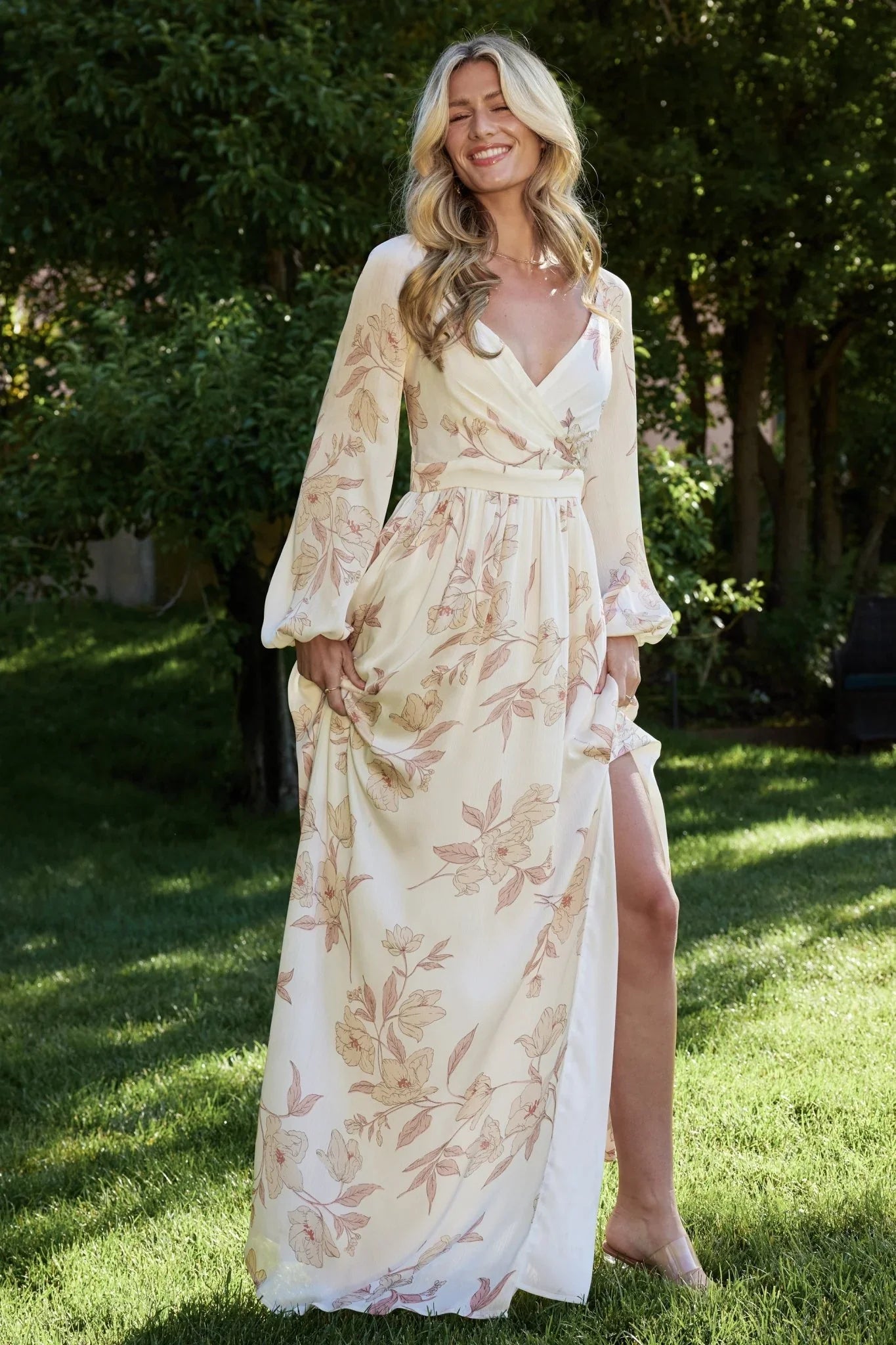 Tristan Maxi Dress | White Floral