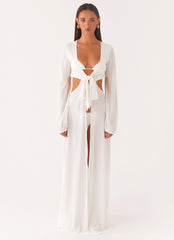 Coastal Maxi Dress - White