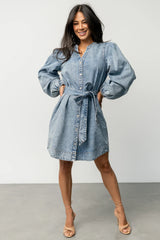 Tora Denim Dress | Light Wash