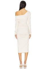 One Off Shoulder Long Sleeve Dress