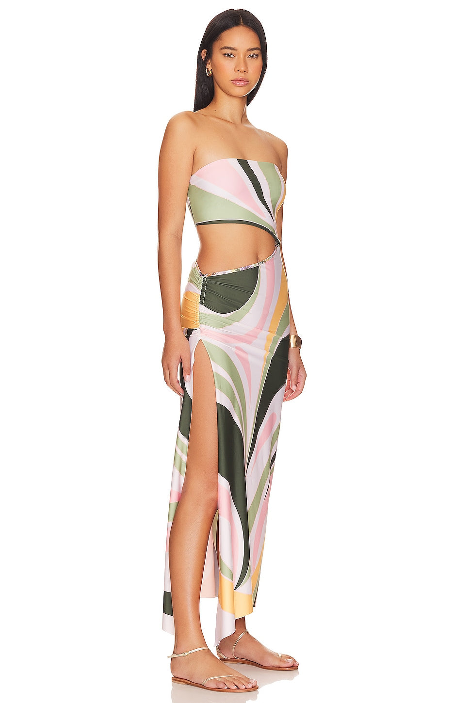 X Revolve Gwen Vitreo Midi Dress