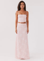 Best Love Lace Up Top - Pink Petal